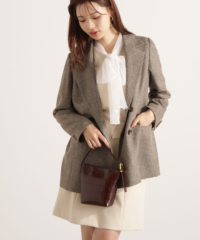 【プロポーション ボディドレッシング/PROPORTION BODY DRESSING】のベーシックテーラードジャケット 25AW インテリア・キッズ・メンズ・レディースファッション・服の通販 founy(ファニー) https://founy.com/ ファッション Fashion レディースファッション Fashion for Women アウター Coat / Outerwear Collection レディースジャケット・軽アウター Jackets テーラードジャケット / 通勤・きれいめスタイル Tailored Jackets & Blazers 2025年 2025 2025-2026秋冬・A/W Autumn/Winter 2025–26 AW25–26 ウォーム Warm Fabric パターン Pattern, Design Print ミックス Mix, Mixed Style ビジネス 仕事 通勤 Business / Work / Commuting |ID: prp329100004815386 ipo3291000000035010362