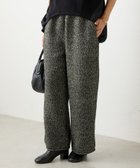 【ビアズリー/BEARDSLEY】のカルゼツイードウエストリブパンツ 人気、トレンドファッション・服の通販 founy(ファニー) ファッション Fashion レディースファッション Fashion for Women パンツ Pants & Trousers ツイード Twill, Twill Weave ポケット Pocket, Pocket Detail リラックス Relax, Relaxed Fit ワイド Wide, Wide Fit A/W・秋冬 Autumn/Winter 再入荷 Restock / Back in Stock エレガント 上品 Elegant thumbnail ブラック|ID: prp329100004815399 ipo3291000000034975384