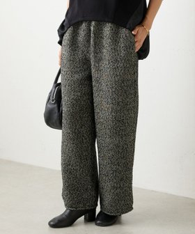 【ビアズリー/BEARDSLEY】のカルゼツイードウエストリブパンツ 人気、トレンドファッション・服の通販 founy(ファニー) ファッション Fashion レディースファッション Fashion for Women パンツ Pants & Trousers ツイード Twill, Twill Weave ポケット Pocket, Pocket Detail リラックス Relax, Relaxed Fit ワイド Wide, Wide Fit A/W・秋冬 Autumn/Winter 再入荷 Restock / Back in Stock エレガント 上品 Elegant |ID:prp329100004815399