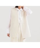 【デミルクス ビームス/Demi-Luxe BEAMS】のラペルレス 2ボタン ジレ ビームスセレモニー2026 入学式 卒業式 入園式 卒園式 フォーマル 保護者会 面接 式典 七五三 人気、トレンドファッション・服の通販 founy(ファニー) ファッション Fashion レディースファッション Fashion for Women アウター Coat / Outerwear Collection トップス・カットソー Cut & Sew Tops ベスト&ジレ / 重ね着スタイル Vests & Gilets インナー Innerwear サテン Satin, Glossy Fabric シェイプ Shape, Slim Fit シンプル Simple, Minimal ジャケット Jacket, Outerwear セットアップ Set-Up, Coordinated Outfit デニム Denim, Jeans Material フォーマル Formal, Dressy フロント Front, Front Design ポケット Pocket, Pocket Detail エレガント 上品 Elegant 入学式 Entrance Ceremony 卒業式 Graduation Ceremony thumbnail IVORY|ID: prp329100004815411 ipo3291000000034975490