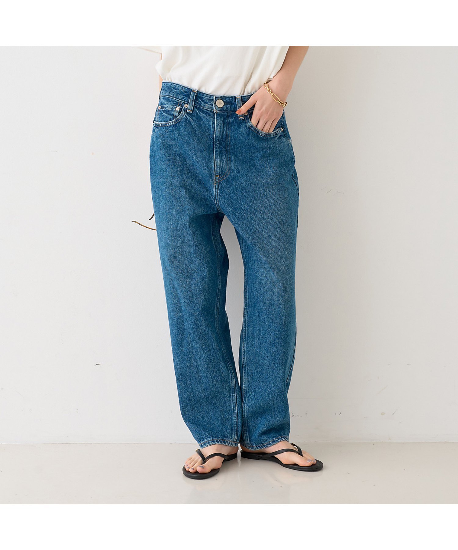 【ルージュヴィフラクレ/Rouge vif la cle】の【RED CARD/レッドカード】別注JAZZ ルーズテーパードワイドデニム 人気、トレンドファッション・服の通販 founy(ファニー) 　ファッション　Fashion　レディースファッション　Fashion for Women　アンクル　Ankle-Length Design　ウォッシュ　Washed Finish　クロップド　Cropped, Short Length　サンダル　Sandals, Summer Shoes　シルバー　Silver, Metallic Silver　デニム　Denim, Jeans Material　人気　Popular, Best Seller　ハイライズ　High Rise, High Waist　バランス　Balance, Style Balance　フィット　Fit, Slim Fit　別注　Limited Edition, Custom Order　ユーズド　Used, Vintage-Look　ワイド　Wide, Wide Fit　ワーク　Workwear, Utility Style　おすすめ　Recommended / Our Picks　 other-1|ID: prp329100004815415 ipo3291000000034975514