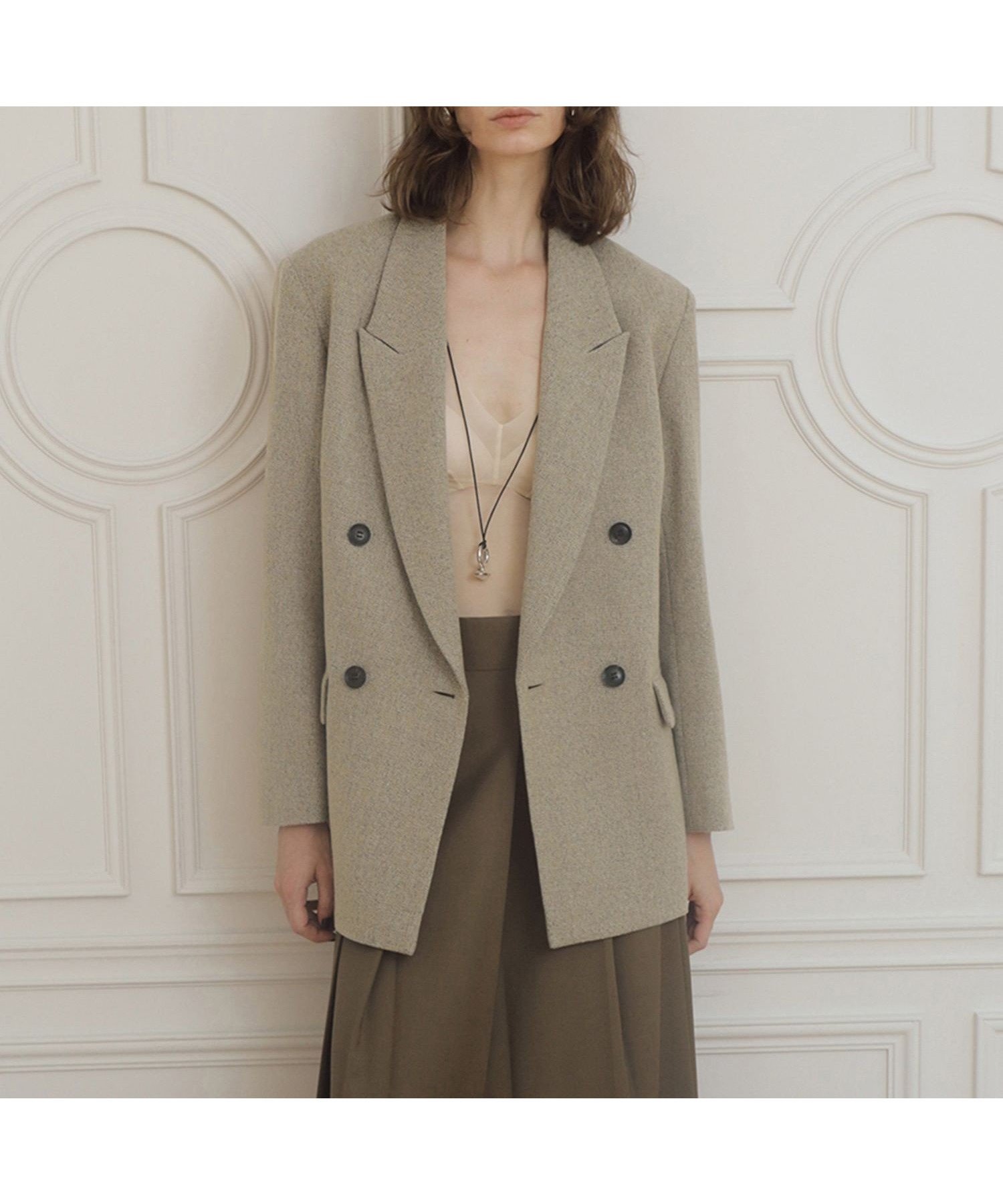 【アダム エ ロペ/ADAM ET ROPE'】の【EMOELLE】ウールネップテーラードジャケット 人気、トレンドファッション・服の通販 founy(ファニー) ファッション Fashion レディースファッション Fashion for Women アウター Coat / Outerwear Collection レディースジャケット・軽アウター Jackets テーラードジャケット / 通勤・きれいめスタイル Tailored Jackets & Blazers ジャケット Jacket, Outerwear スラックス Slacks, Dress Pants ダブル Double, Double-Breasted ツイード Twill, Twill Weave デニム Denim, Jeans Material ネップ Nepp, Slub Yarn フロント Front, Front Design ポケット Pocket, Pocket Detail マニッシュ Mannish, Boyish ワーク Workwear, Utility Style A/W・秋冬 Autumn/Winter おすすめ Recommended / Our Picks 2026年 2026 other-1|ID: prp329100004815431 ipo3291000000034975636