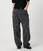 【ユナイテッドアローズ/UNITED ARROWS】のコットンペイントデニムパンツ 人気、トレンドファッション・服の通販 founy(ファニー) ファッション Fashion レディースファッション Fashion for Women パンツ Pants & Trousers デニムパンツ・ジーンズ・美脚デニム Denim Jeans & Pants カラフル Colorful Design ジャケット Jacket, Outerwear デニム Denim, Jeans Material ポケット Pocket, Pocket Detail ループ Loop, Loop Knit ワイド Wide, Wide Fit アウトレット Outlet / Clearance thumbnail BLACK|ID: prp329100004815440 ipo3291000000034975704