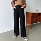 【ココモモ/COCOMOMO】の「楽革命」疲れないデニム 裏微起毛ストレートデニムパンツ デニムパンツ 人気、トレンドファッション・服の通販 founy(ファニー) ファッション Fashion レディースファッション Fashion for Women パンツ Pants & Trousers デニムパンツ・ジーンズ・美脚デニム Denim Jeans & Pants ストレッチ Stretch, Stretchy Fabric デニム Denim, Jeans Material レギュラー Regular, Standard Fit ロング Long, Long-Length 楽ちん Easy Fit, Comfortable thumbnail ブラック|ID: prp329100004815442 ipo3291000000034975712