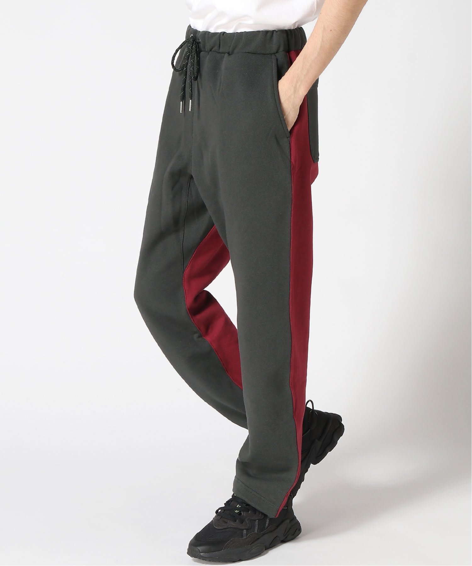 【ジムマスター/gym master / MEN】のgym master/12ozヘビー裏起毛スウェットロングパンツ インテリア・キッズ・メンズ・レディースファッション・服の通販 founy(ファニー) 　ファッション　Fashion　メンズファッション　Fashion for Men　ボトムス　Bottoms　ドローコード　Drawcord, Drawstring Cord　クレイジー|ID: prp329100004815448 ipo3291000000034975772