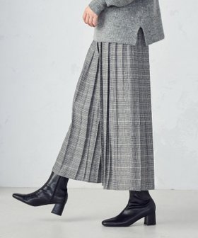 【コムサイズム/COMME CA ISM】のグレンチェック シャーリングパンツ 人気、トレンドファッション・服の通販 founy(ファニー) ファッション Fashion レディースファッション Fashion for Women パンツ Pants & Trousers シャーリング Shirring, Ruched ジャカード／ジャガード Jacquard, Woven Pattern チェック Check, Plaid, Tartan ミドル Middle Length, Mid Height 切替 Switching, Contrast Panel 日本製 Made In Japan |ID:prp329100004815469