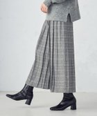 【コムサイズム/COMME CA ISM】のグレンチェック シャーリングパンツ 人気、トレンドファッション・服の通販 founy(ファニー) ファッション Fashion レディースファッション Fashion for Women パンツ Pants & Trousers シャーリング Shirring, Ruched ジャカード／ジャガード Jacquard, Woven Pattern チェック Check, Plaid, Tartan ミドル Middle Length, Mid Height 切替 Switching, Contrast Panel 日本製 Made In Japan thumbnail グレー|ID: prp329100004815469 ipo3291000000034975925