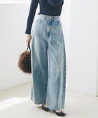 【ラブティックボンボン/La boutique BonBon】の【人気アイテム再 スタート!】ワイドデニム 人気、トレンドファッション・服の通販 founy(ファニー) ファッション Fashion レディースファッション Fashion for Women おすすめ Recommended / Our Picks クロップド Cropped, Short Length デニム Denim, Jeans Material トレンド Trend, Trending Now ポケット Pocket, Pocket Detail ワイド Wide, Wide Fit 人気 Popular, Best Seller 洗える Machine Washable thumbnail ブルー|ID: prp329100004815475 ipo3291000000034975994