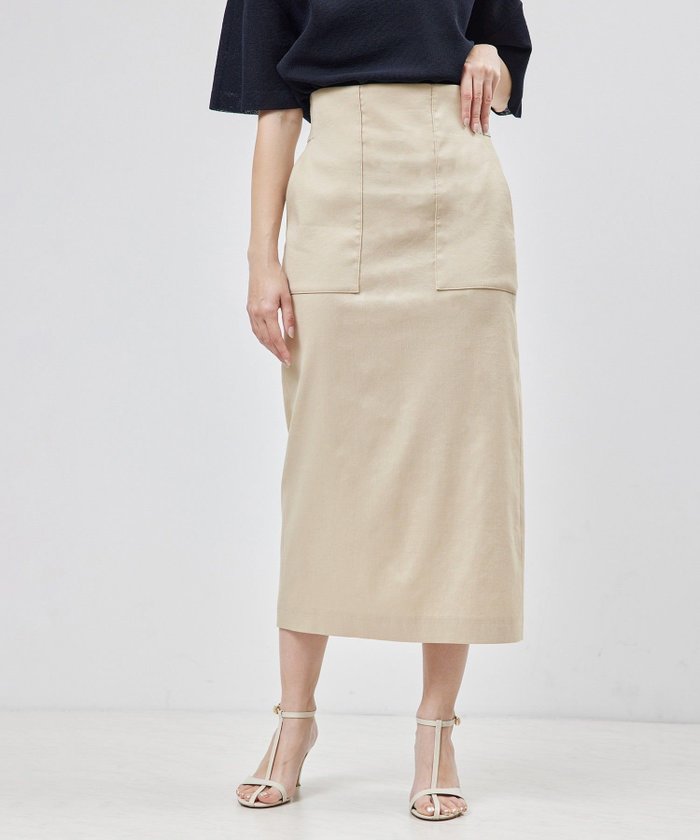 【ロペ/ROPE'】のリネンストレッチポケット付きタイトスカート インテリア・キッズ・メンズ・レディースファッション・服の通販 founy(ファニー) https://founy.com/ 雑誌掲載アイテム Magazine Picks & Fashion Features ファッション雑誌 Fashion Magazines バイラ BAILA オトナミューズ otona MUSE ファッション Fashion レディースファッション Fashion for Women スカート Skirts 5月号 May Issue ジャケット Jacket, Outerwear ストレッチ Stretch, Stretchy Fabric スリット Slit, Slit Detail 雑誌 Magazine, Fashion Magazine タイトスカート Pencil Skirt, Tight Skirt 定番 Standard, Basic Item ポケット Pocket, Pocket Detail リネン Linen, Linen Fabric おすすめ Recommended / Our Picks 夏 Summer |ID: prp329100004815493 ipo3291000000035087849