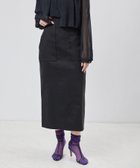 【ロペ/ROPE'】のリネンストレッチポケット付きタイトスカート ブラック(01)|ID: prp329100004815493 ipo3291000000035087852