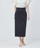 【ロペ/ROPE'】のリネンストレッチポケット付きタイトスカート ネイビー(40)|ID: prp329100004815493 ipo3291000000035087858