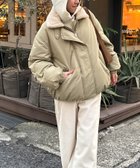 【キャナルジーン/CANAL JEAN】のEl mar ボア襟ダウンジャケット 人気、トレンドファッション・服の通販 founy(ファニー) ファッション Fashion レディースファッション Fashion for Women アウター Coat / Outerwear Collection レディースジャケット・軽アウター Jackets ギャザー Gathered, Ruffled ジャケット Jacket, Outerwear ダウン Down, Puffer ハイネック High Neck, Mock Neck フェザー Feather, Feather Detail フェミニン Feminine, Girly ポケット Pocket, Pocket Detail 軽量 Lightweight, Ultra Light 防寒 Cold Protection, Winter-Ready thumbnail カーキ|ID: prp329100004815495 ipo3291000000034976118