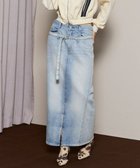 【メゾンスペシャル/MAISON SPECIAL】の2way High Waist Denim Skirt 人気、トレンドファッション・服の通販 founy(ファニー) ファッション Fashion レディースファッション Fashion for Women スカート Skirts デニムスカート・カジュアルスカート Denim Skirts スリット Slit, Slit Detail デニム Denim, Jeans Material thumbnail BLU|ID: prp329100004815499 ipo3291000000034976185