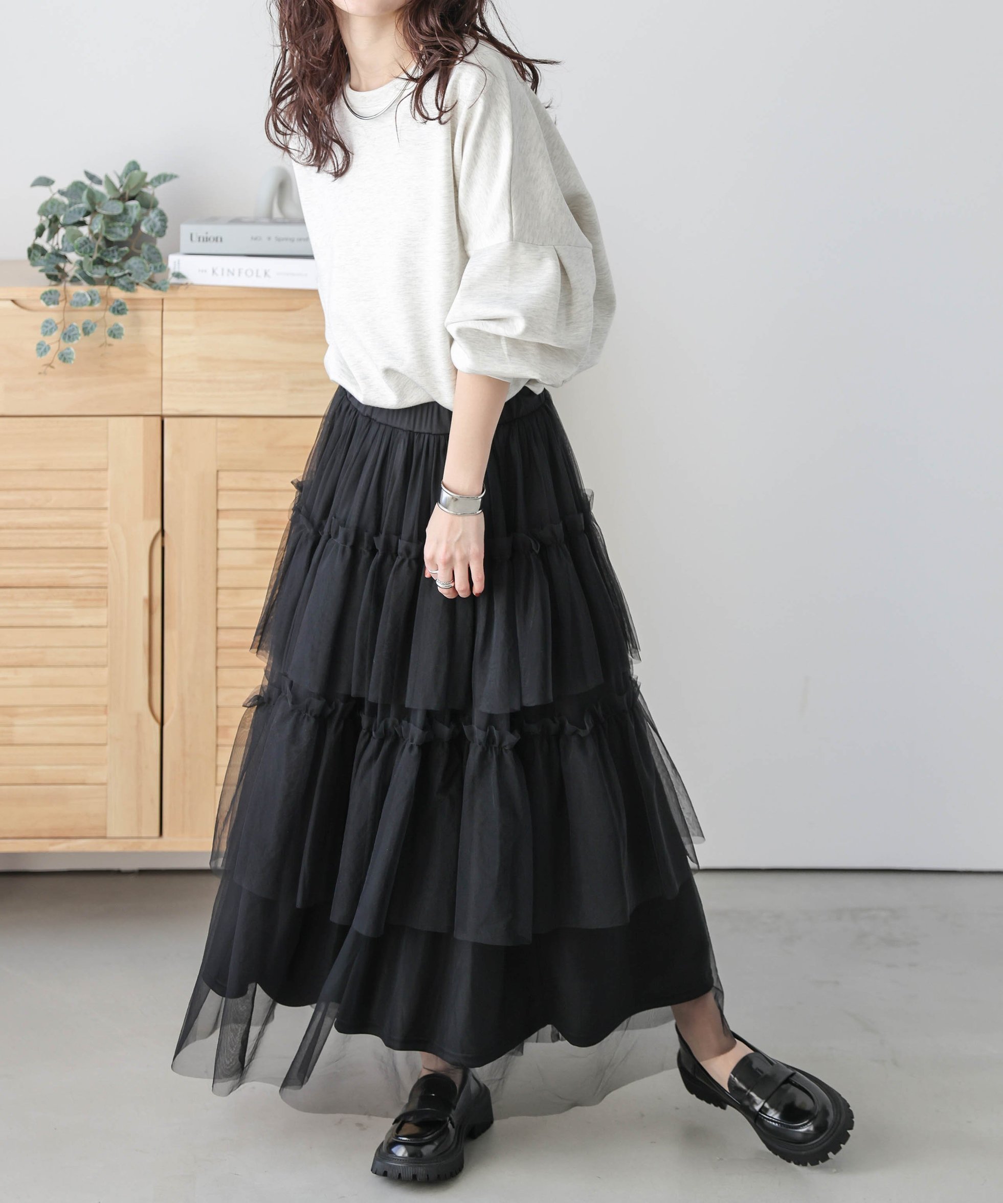 【ラジュール/Lajour】のチュールティアードスカート 人気、トレンドファッション・服の通販 founy(ファニー) ファッション Fashion レディースファッション Fashion for Women スカート Skirts ティアードスカート Tiered Skirts インナー Innerwear ジャケット Jacket, Outerwear ダウン Down, Puffer デニム Denim, Jeans Material フェミニン Feminine, Girly エレガント 上品 Elegant other-1|ID: prp329100004815510 ipo3291000000034976272