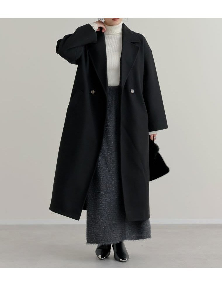 【リエディ/Re:EDIT】のサイドスリットロングチェスターコート 人気、トレンドファッション・服の通販 founy(ファニー) 　ファッション　Fashion　レディースファッション　Fashion for Women　アウター　Coat / Outerwear Collection　コート・ロングコート・ピーコート　Long Coats, Peacoats & More　チェスターコート・ロング丈アウター　Chester Coats / Chesterfield Long Coats　なめらか　Smooth, Silky Texture　ジャケット　Jacket, Outerwear　スリット　Slit, Slit Detail　トレンド　Trend, Trending Now　バランス　Balance, Style Balance　ベーシック　Basic, Essential　メルトン　Melton, Heavy Wool　ロング　Long, Long-Length　ワイド　Wide, Wide Fit　ビジネス 仕事 通勤　Business / Work / Commuting　 other-1|ID: prp329100004815515 ipo3291000000034976346