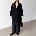 【ココモモ/COCOMOMO】の大人きれいめ コート ウールコート ロングコート レディース チェスターコート 人気、トレンドファッション・服の通販 founy(ファニー) ファッション Fashion レディースファッション Fashion for Women アウター Coat / Outerwear Collection コート・ロングコート・ピーコート Long Coats, Peacoats & More チェスターコート・ロング丈アウター Chester Coats / Chesterfield Long Coats チェスターコート Chester Coat, Long Coat フォルム Silhouette, Form ロング Long, Long-Length ビジネス 仕事 通勤 Business / Work / Commuting thumbnail ブラック|ID: prp329100004815517 ipo3291000000034976356