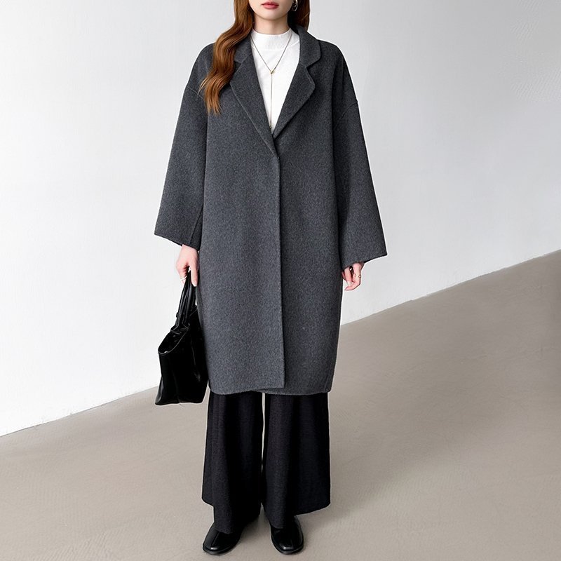 【ココモモ/COCOMOMO】の大人きれいめ コート ウールコート ロングコート レディース チェスターコート インテリア・キッズ・メンズ・レディースファッション・服の通販 founy(ファニー) 　ファッション　Fashion　レディースファッション　Fashion for Women　アウター　Coat / Outerwear Collection　コート・ロングコート・ピーコート　Long Coats, Peacoats & More　チェスターコート・ロング丈アウター　Chester Coats / Chesterfield Long Coats　チェスターコート　Chester Coat, Long Coat　フォルム　Silhouette, Form　ロング　Long, Long-Length　ビジネス 仕事 通勤　Business / Work / Commuting　ダークグレー|ID: prp329100004815517 ipo3291000000034976358