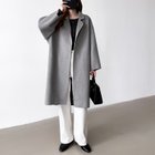 【ココモモ/COCOMOMO】の大人きれいめ コート ウールコート ロングコート レディース チェスターコート 人気、トレンドファッション・服の通販 founy(ファニー) ファッション Fashion レディースファッション Fashion for Women アウター Coat / Outerwear Collection コート・ロングコート・ピーコート Long Coats, Peacoats & More チェスターコート・ロング丈アウター Chester Coats / Chesterfield Long Coats チェスターコート Chester Coat, Long Coat フォルム Silhouette, Form ロング Long, Long-Length ビジネス 仕事 通勤 Business / Work / Commuting thumbnail グレー|ID: prp329100004815517 ipo3291000000034976359