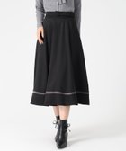 【ミッシュマッシュ/MISCH MASCH】のMM547218 裾配色フレアスカート 人気、トレンドファッション・服の通販 founy(ファニー) ファッション Fashion レディースファッション Fashion for Women スカート Skirts Aライン・フレアスカート A-Line & Flared Skirts フェミニン Feminine, Girly フレア Flare, Flared エレガント 上品 Elegant thumbnail ブラック|ID: prp329100004815519 ipo3291000000034976365