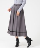 【ミッシュマッシュ/MISCH MASCH】のMM547218 裾配色フレアスカート 人気、トレンドファッション・服の通販 founy(ファニー) ファッション Fashion レディースファッション Fashion for Women スカート Skirts Aライン・フレアスカート A-Line & Flared Skirts フェミニン Feminine, Girly フレア Flare, Flared エレガント 上品 Elegant thumbnail チャコールグレー|ID: prp329100004815519 ipo3291000000034976367