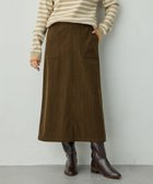 【プチ オンフルール/Petit Honfleur】のコーデュロイスカート 人気、トレンドファッション・服の通販 founy(ファニー) ファッション Fashion レディースファッション Fashion for Women スカート Skirts コーデュロイ Corduroy, Cord Fabric A/W・秋冬 Autumn/Winter thumbnail カーキ|ID: prp329100004815533 ipo3291000000034976468