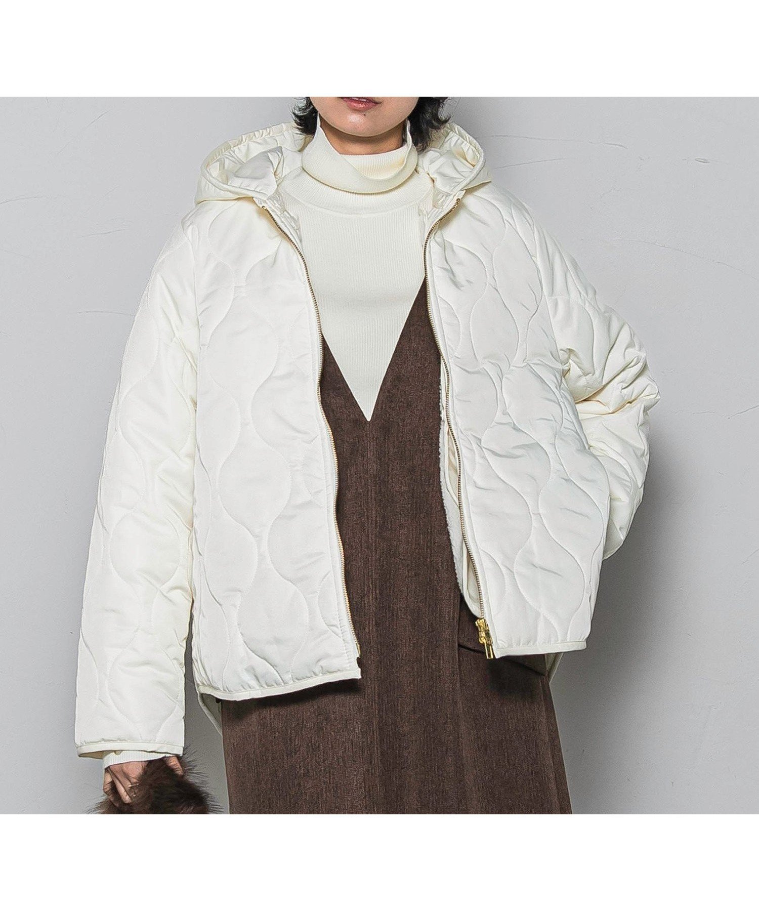 【メイソングレイ/MAYSON GREY】の【WEB限定】キルティング*ボアブルゾン≪手洗い可能≫ インテリア・キッズ・メンズ・レディースファッション・服の通販 founy(ファニー) ファッション Fashion レディースファッション Fashion for Women アウター Coat / Outerwear Collection ブルゾンジャケット・スポーティアウター Blouson Jackets 2025年 2025 2025-2026秋冬・A/W Autumn/Winter 2025–26 AW25–26 キルティング Quilted, Quilting バランス Balance, Style Balance ブルゾン Blouson, Bomber Jacket ベスト Vest, Waistcoat ロング Long, Long-Length 冬 Winter / This Winter A/W・秋冬 Autumn/Winter オフホワイト|ID: prp329100004815543 ipo3291000000034976603