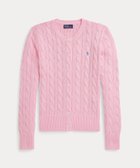 【ラルフローレン/RALPH LAUREN】のケーブルニット コットン クルーネック カーディガン 人気、トレンドファッション・服の通販 founy(ファニー) ファッション Fashion レディースファッション Fashion for Women トップス・カットソー Cut & Sew Tops ニット Knit Tops & Sweaters カーディガン・羽織り Layered Style Cardigans カフス Cuff Design カーディガン Cardigan, Knitwear スリム Slim, Slim Fit フィット Fit, Slim Fit リブニット Rib Knit, Ribbed Knit 長袖 Long Sleeve, Full Sleeve thumbnail 650ピンク|ID: prp329100004815546 ipo3291000000034976623