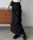 【ジュノア/JUNOAH】のcallautia 薄手ツイードサイドタックマーメイドスカート 人気、トレンドファッション・服の通販 founy(ファニー) ファッション Fashion レディースファッション Fashion for Women スカート Skirts thumbnail ブラック|ID: prp329100004815564 ipo3291000000034976765