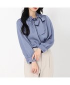 【ストロベリーフィールズ/STRAWBERRY FIELDS】のギャザーフリルリボンブラウス 人気、トレンドファッション・服の通販 founy(ファニー) ファッション Fashion レディースファッション Fashion for Women トップス・カットソー Cut & Sew Tops シャツ・ブラウス・オフィスカジュアル Elegant Blouses & Button-Ups thumbnail ブルー2|ID: prp329100004815586 ipo3291000000034976983