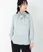 【ストロベリーフィールズ/STRAWBERRY FIELDS】のギャザーフリルリボンブラウス 人気、トレンドファッション・服の通販 founy(ファニー) ファッション Fashion レディースファッション Fashion for Women トップス・カットソー Cut & Sew Tops シャツ・ブラウス・オフィスカジュアル Elegant Blouses & Button-Ups thumbnail ミント2|ID: prp329100004815586 ipo3291000000034976985