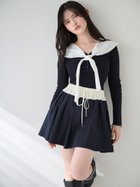 【スナイデル/SNIDEL】のSustainableスカーフブラウスドッキングプルオーバー 人気、トレンドファッション・服の通販 founy(ファニー) ファッション Fashion レディースファッション Fashion for Women トップス・カットソー Cut & Sew Tops シャツ・ブラウス・オフィスカジュアル Elegant Blouses & Button-Ups カジュアルプルオーバー・ニットトップス Pullovers & Knit Tops / Casual Pullovers クラシカル Classical, Vintage-Inspired シンプル Simple, Minimal スカーフ Scarf, Neckwear ストライプ Stripe, Striped Pattern ストレート Straight, Straight Cut スマート Smart, Elegant ドッキング Docking, Mixed Material フィット Fit, Slim Fit フロント Front, Front Design レース Lace, Lace Fabric おすすめ Recommended / Our Picks thumbnail DNVY[090]|ID: prp329100004815595 ipo3291000000034977038