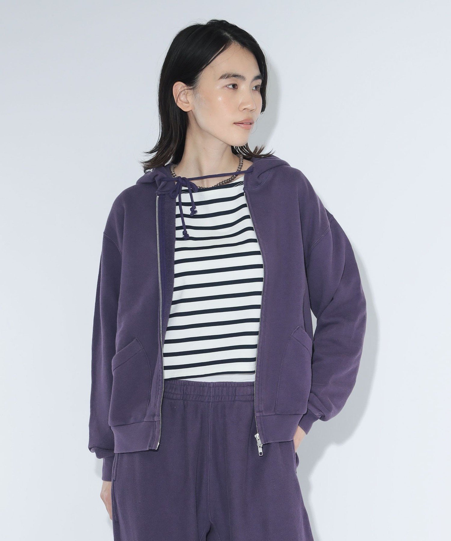 【ビームス ウイメン/BEAMS】の【別注】Healthknit * maturely / トンプキンス フルジップ パーカー インテリア・キッズ・メンズ・レディースファッション・服の通販 founy(ファニー) 　ファッション　Fashion　レディースファッション　Fashion for Women　トップス・カットソー　Cut & Sew Tops　ニット　Knit Tops & Sweaters　レディースパーカー・カジュアルフーディー　Casual Hoodies & Sweatshirts　ヴィンテージ　Vintage Style　コレクション　Collection, Seasonal Line　バランス　Balance, Style Balance　パーカー　Hoodie, Parka　別注　Limited Edition, Custom Order　モダン　Modern, Contemporary　PURPLE|ID: prp329100004815601 ipo3291000000034977081