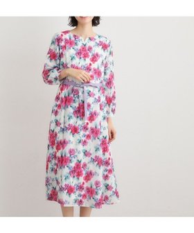 【ローラアシュレイ/LAURA ASHLEY】の【洗える/同柄アイテムあり】フリーサム ヘイズ柄ワンピース 人気、トレンドファッション・服の通販 founy(ファニー) ファッション Fashion レディースファッション Fashion for Women ワンピース Dresses アクセサリー Fashion Accessories 洗える Machine Washable カーディガン Cardigan, Knitwear シアー Sheer, See-Through シューズ Shoes, Footwear シンプル Simple, Minimal ジャケット Jacket, Outerwear ストライプ Stripe, Striped Pattern スマート Smart, Elegant 長袖 Long Sleeve, Full Sleeve バレエ Ballet, Ballet Style プリント Print, Printed Pattern ポケット Pocket, Pocket Detail ロング Long, Long-Length |ID:prp329100004815615