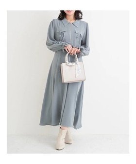 【ジェイ アンド シュプール/Re J&SUPURE】のポケットリボンハーフZIPワンピース(無地・花柄) 人気、トレンドファッション・服の通販 founy(ファニー) ファッション Fashion レディースファッション Fashion for Women ワンピース Dresses インナー Innerwear ガーリー Girly, Feminine Style ハーフ Half, Half-Length パール Pearl, Pearl Accent ポケット Pocket, Pocket Detail 無地 Plain, Solid Color リボン Ribbon, Bow エレガント 上品 Elegant |ID:prp329100004815627