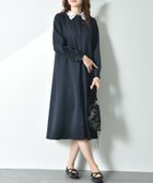 【インタープラネット/INTERPLANET】のレース衿2WAYワンピース 人気、トレンドファッション・服の通販 founy(ファニー) ファッション Fashion レディースファッション Fashion for Women ワンピース Dresses エレガント 上品 Elegant ストレッチ Stretch, Stretchy Fabric テクスチャー Texture, Textured Fabric レース Lace, Lace Fabric thumbnail ネイビー|ID: prp329100004815635 ipo3291000000034977276