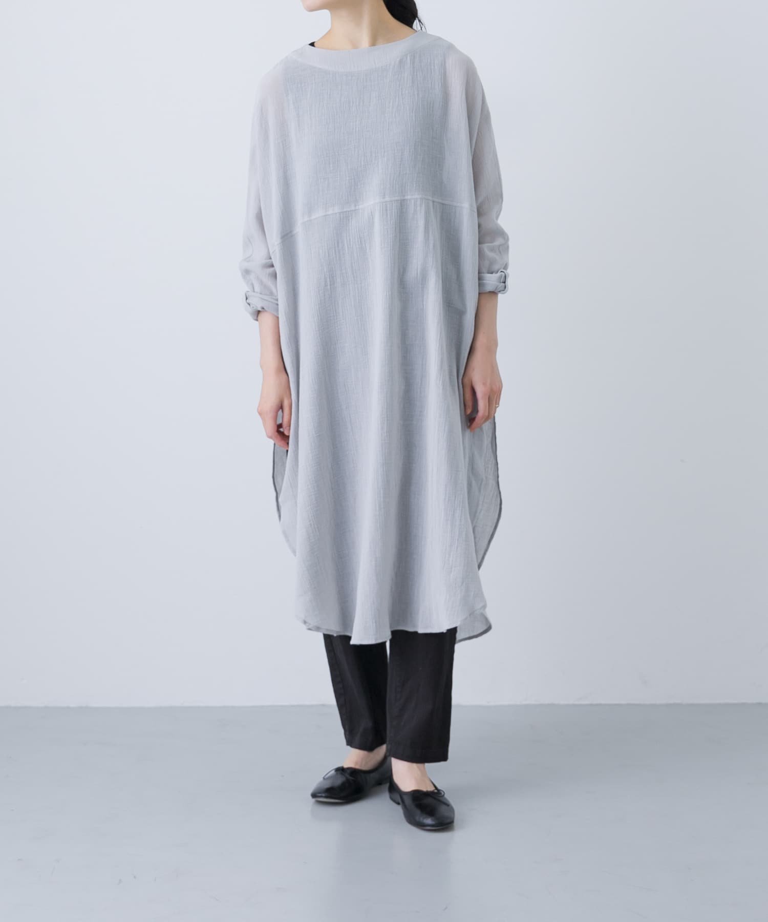 【かぐれ/kagure / URBAN RESEARCH】のガーゼロングチュニック インテリア・キッズ・メンズ・レディースファッション・服の通販 founy(ファニー) 　ファッション　Fashion　レディースファッション　Fashion for Women　トップス・カットソー　Cut & Sew Tops　カフス　Cuff Design　スリット　Slit, Slit Detail　チュニック　Tunic, Long Top　ベスト　Vest, Waistcoat　ロング　Long, Long-Length　ワイド　Wide, Wide Fit　A/W・秋冬　Autumn/Winter　冬　Winter / This Winter　おすすめ　Recommended / Our Picks　2025年　2025　2025-2026秋冬・A/W　Autumn/Winter 2025–26 AW25–26　L.GRAY|ID: prp329100004815657 ipo3291000000034977452