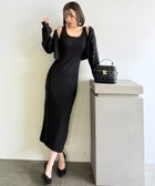 【ロイヤルパーティー/ROYAL PARTY】のニットアンサンブルタイトワンピース 人気、トレンドファッション・服の通販 founy(ファニー) ファッション Fashion レディースファッション Fashion for Women ワンピース Dresses アンサンブル Ensemble Set カーディガン Cardigan, Knitwear スリーブ Sleeve, Long Sleeve / Short Sleeve フロント Front, Front Design 秋 Autumn thumbnail ブラック|ID: prp329100004815682 ipo3291000000034977711