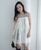 【エイミーイストワール/eimy istoire】のリブタンクセットボリュームチュールチュニック 人気、トレンドファッション・服の通販 founy(ファニー) ファッション Fashion レディースファッション Fashion for Women トップス・カットソー Cut & Sew Tops インナー Innerwear 軽量 Lightweight, Ultra Light ショート Short, Short Length スキニーデニム Skinny Jeans, Slim Jeans ストレッチ Stretch, Stretchy Fabric チュニック Tunic, Long Top チュール Tulip, Tulip Motif ドレープ Drape, Draping Fabric バランス Balance, Style Balance フェミニン Feminine, Girly フリル Frill, Ruffle マーメイド Mermaid, Fishtail Silhouette ランダム Random, Irregular 再入荷 Restock / Back in Stock thumbnail GREY|ID: prp329100004815685 ipo3291000000034977739