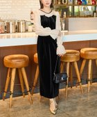 【フリークスストア/FREAK'S STORE】のオーガンジー ベロア 切り替え パフスリーブ ワンピース(ドレス)【限定展開】 25AW 人気、トレンドファッション・服の通販 founy(ファニー) ファッション Fashion レディースファッション Fashion for Women ワンピース Dresses フォーマル・パーティードレス・結婚式用ドレス Elegant & Casual Dresses 2025年 2025 2025-2026秋冬・A/W Autumn/Winter 2025–26 AW25–26 オーガンジー Organza Fabric スリーブ Sleeve, Long Sleeve / Short Sleeve トレンド Trend, Trending Now ドレス Dress, One-Piece ベロア Velour, Soft Velvet エレガント 上品 Elegant thumbnail ブラック|ID: prp329100004815699 ipo3291000000034977889