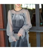 【フリークスストア/FREAK'S STORE】のオーガンジー ベロア 切り替え パフスリーブ ワンピース(ドレス)【限定展開】 25AW 人気、トレンドファッション・服の通販 founy(ファニー) ファッション Fashion レディースファッション Fashion for Women ワンピース Dresses フォーマル・パーティードレス・結婚式用ドレス Elegant & Casual Dresses 2025年 2025 2025-2026秋冬・A/W Autumn/Winter 2025–26 AW25–26 オーガンジー Organza Fabric スリーブ Sleeve, Long Sleeve / Short Sleeve トレンド Trend, Trending Now ドレス Dress, One-Piece ベロア Velour, Soft Velvet エレガント 上品 Elegant thumbnail サックスブルー|ID: prp329100004815699 ipo3291000000034977891