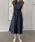 【ミニミニストア/miniministore】のリネン風ワンピース レディース 春夏半袖 ネイビー|ID: prp329100004815734 ipo3291000000034978432