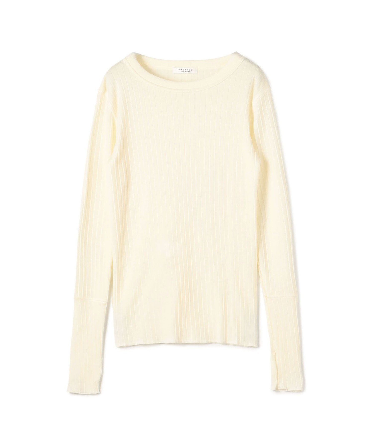 【トゥモローランド/TOMORROWLAND】のウールリブ クルーネックプルオーバー インテリア・キッズ・メンズ・レディースファッション・服の通販 founy(ファニー) 　ファッション　Fashion　レディースファッション　Fashion for Women　トップス・カットソー　Cut & Sew Tops　カジュアルプルオーバー・ニットトップス　Pullovers & Knit Tops / Casual Pullovers　インナー　Innerwear　コンパクト　Compact, Small Size　ジャケット　Jacket, Outerwear　スリット　Slit, Slit Detail　定番　Standard, Basic Item　11 ホワイト|ID: prp329100004815754 ipo3291000000034978624