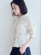 【リリーブラウン/Lily Brown】のフリルレースアップブラウス 人気、トレンドファッション・服の通販 founy(ファニー) 雑誌掲載アイテム Magazine Picks & Fashion Features ファッション雑誌 Fashion Magazines スウィート Sweet ヴィヴィ ViVi ファッション Fashion レディースファッション Fashion for Women トップス・カットソー Cut & Sew Tops シャツ・ブラウス・オフィスカジュアル Elegant Blouses & Button-Ups 9月号 September Issue 切替 Switching, Contrast Panel 10月号 October Issue スマート Smart, Elegant スリーブ Sleeve, Long Sleeve / Short Sleeve 雑誌 Magazine, Fashion Magazine フェミニン Feminine, Girly フリル Frill, Ruffle フロント Front, Front Design レース Lace, Lace Fabric thumbnail DOT[934]|ID: prp329100004815768 ipo3291000000034978798