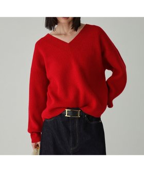 【バビロン/BABYLONE / KIDS】のアゼニュアンスVネックプルオーバー 人気、トレンドファッション・服の通販 founy(ファニー) ファッション Fashion キッズファッション Fashion for Kids トップス・カットソー Cut & Sew Tops デコルテ Décolleté, Neckline フェミニン Feminine, Girly ワイドリブ Wide Rib, Wide Ribbed Knit 再入荷 Restock / Back in Stock |ID:prp329100004815771