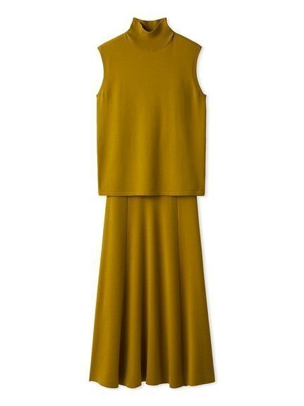 【ミラオーウェン/Mila Owen】の【セットアイテム】ハイネックノースリニットナロースカートSET インテリア・キッズ・メンズ・レディースファッション・服の通販 founy(ファニー) 　ファッション　Fashion　レディースファッション　Fashion for Women　セットアップ　Matching Sets　スカート・ミニ/ミディ/マキシ　Skirts / Mini, Midi & Maxi Skirts　秋　Autumn　9月号　September Issue　スマート　Smart, Elegant　セットアップ　Set-Up, Coordinated Outfit　雑誌　Magazine, Fashion Magazine　ノースリーブ　Sleeveless, No-Sleeve　ハイネック　High Neck, Mock Neck　フレア　Flare, Flared　ボトム　Bottoms, Lower Wear　ループ　Loop, Loop Knit　おすすめ　Recommended / Our Picks　エレガント 上品　Elegant　MST[039]|ID: prp329100004815775 ipo3291000000034978855