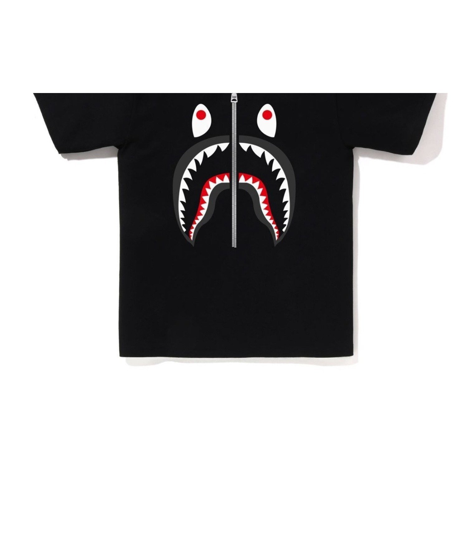 【ア ベイシング エイプ/A BATHING APE】のSHARK TEE インテリア・キッズ・メンズ・レディースファッション・服の通販 founy(ファニー) 　ファッション　Fashion　レディースファッション　Fashion for Women　ショート　Short, Short Length　スリーブ　Sleeve, Long Sleeve / Short Sleeve　フロント　Front, Front Design　プリント　Print, Printed Pattern　モチーフ　Motif, Design Theme　ラバー　Rubber, Rubber Sole　BLACK|ID: prp329100004815784 ipo3291000000034978961