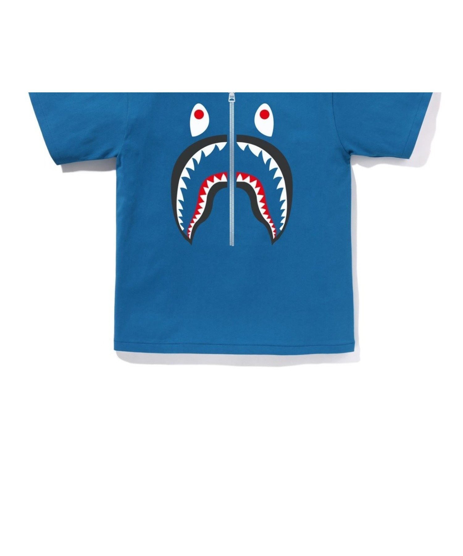 【ア ベイシング エイプ/A BATHING APE】のSHARK TEE インテリア・キッズ・メンズ・レディースファッション・服の通販 founy(ファニー) 　ファッション　Fashion　レディースファッション　Fashion for Women　ショート　Short, Short Length　スリーブ　Sleeve, Long Sleeve / Short Sleeve　フロント　Front, Front Design　プリント　Print, Printed Pattern　モチーフ　Motif, Design Theme　ラバー　Rubber, Rubber Sole　BLUE|ID: prp329100004815784 ipo3291000000034978962