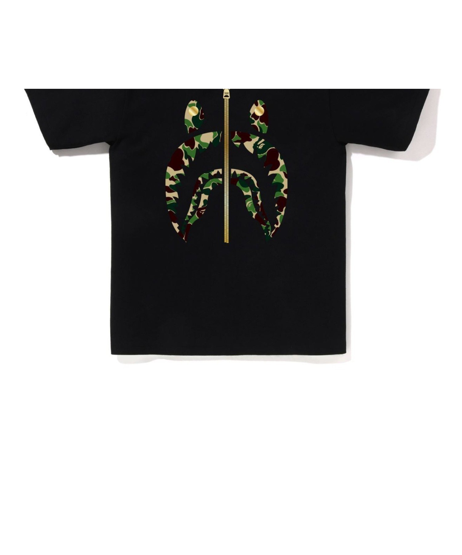 【ア ベイシング エイプ/A BATHING APE】のABC CAMO SHARK TEE インテリア・キッズ・メンズ・レディースファッション・服の通販 founy(ファニー) 　ファッション　Fashion　レディースファッション　Fashion for Women　インナー　Innerwear　ショート　Short, Short Length　スリーブ　Sleeve, Long Sleeve / Short Sleeve　フロント　Front, Front Design　プリント　Print, Printed Pattern　モチーフ　Motif, Design Theme　ラバー　Rubber, Rubber Sole　BKxGR|ID: prp329100004815787 ipo3291000000034979007