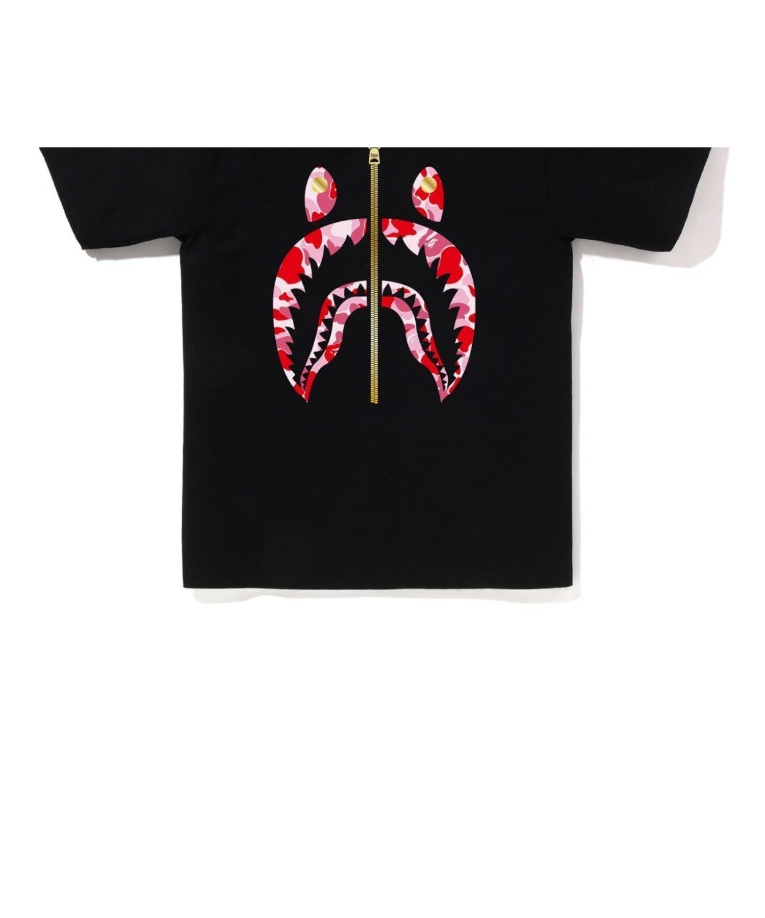 【ア ベイシング エイプ/A BATHING APE】のABC CAMO SHARK TEE インテリア・キッズ・メンズ・レディースファッション・服の通販 founy(ファニー) 　ファッション　Fashion　レディースファッション　Fashion for Women　インナー　Innerwear　ショート　Short, Short Length　スリーブ　Sleeve, Long Sleeve / Short Sleeve　フロント　Front, Front Design　プリント　Print, Printed Pattern　モチーフ　Motif, Design Theme　ラバー　Rubber, Rubber Sole　BKxPK|ID: prp329100004815787 ipo3291000000034979008