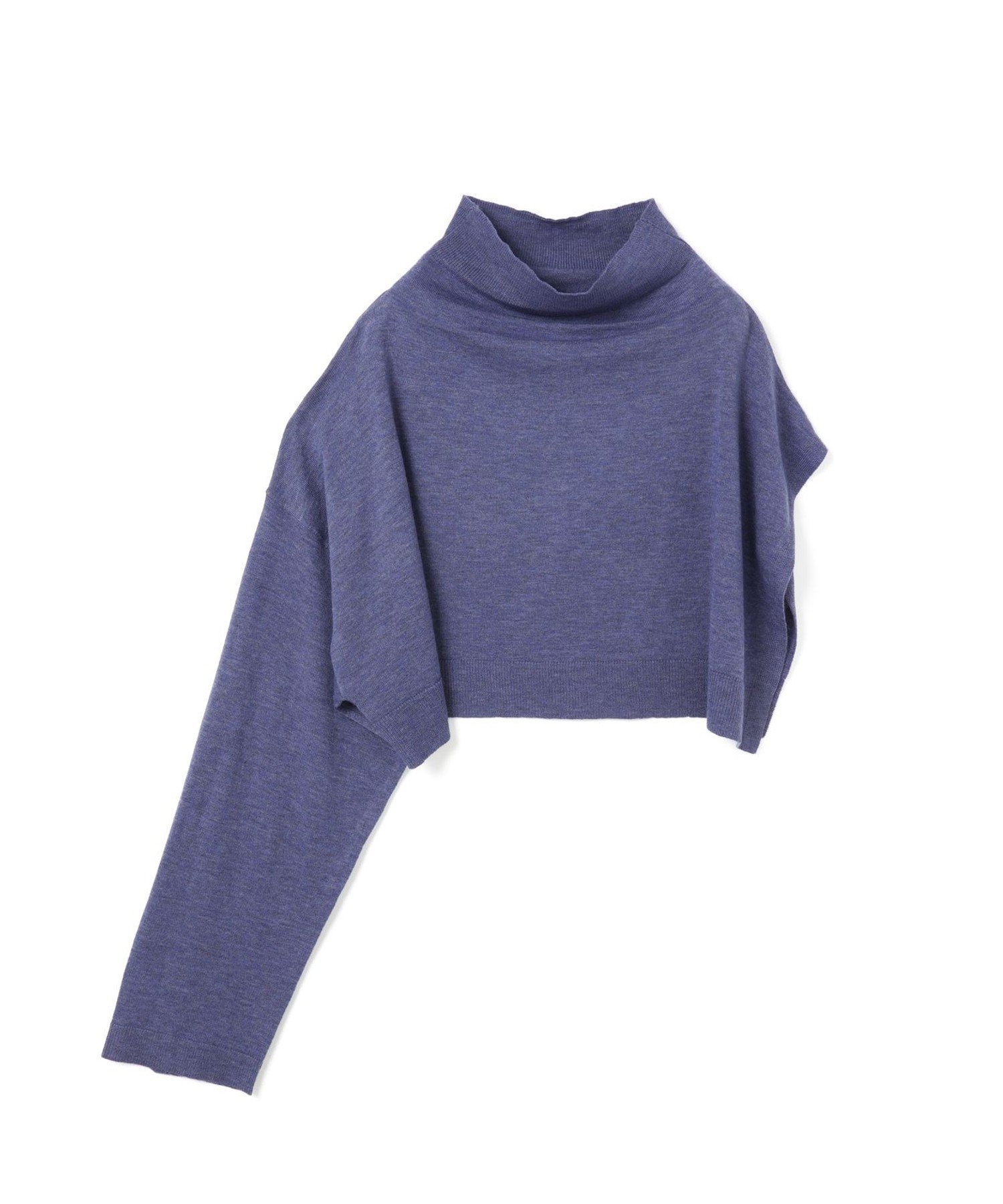 【マーコート/MARcourt】のmizuiro ind アシンメトリースリーブプルオーバー インテリア・キッズ・メンズ・レディースファッション・服の通販 founy(ファニー) 　ファッション　Fashion　レディースファッション　Fashion for Women　トップス・カットソー　Cut & Sew Tops　カジュアルプルオーバー・ニットトップス　Pullovers & Knit Tops / Casual Pullovers　アシンメトリー　Asymmetrical Style　インナー　Innerwear　タートル　Turtleneck, Turtle Collar　ハイネック　High Neck, Mock Neck　バランス　Balance, Style Balance　ポケット　Pocket, Pocket Detail　ポンチョ　Poncho, Cape Style　無地　Plain, Solid Color　長袖　Long Sleeve, Full Sleeve　ライトブルー|ID: prp329100004815798 ipo3291000000034979089
